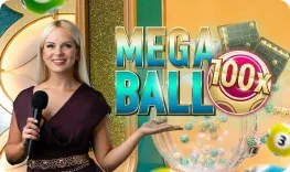 Jeu Mega Ball disponible sur le Bruno Casino app